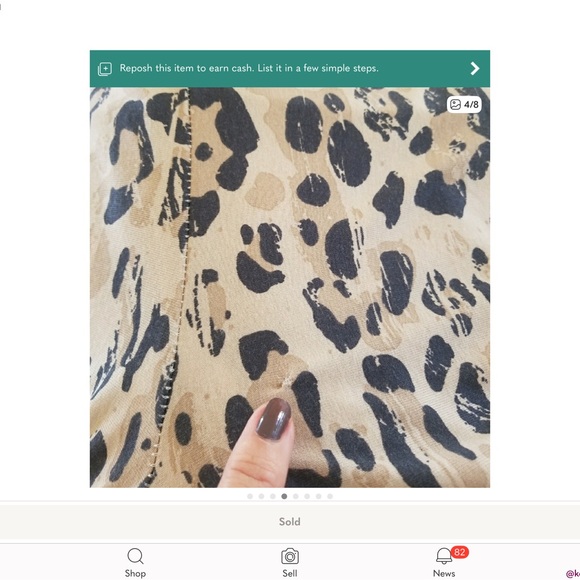 Wild Ones Leopard Bells Flares Pants - Picture 4 of 7